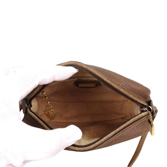 Gucci Beige and Brown Monogram Crossbody Bag - Picture 6 of 9
